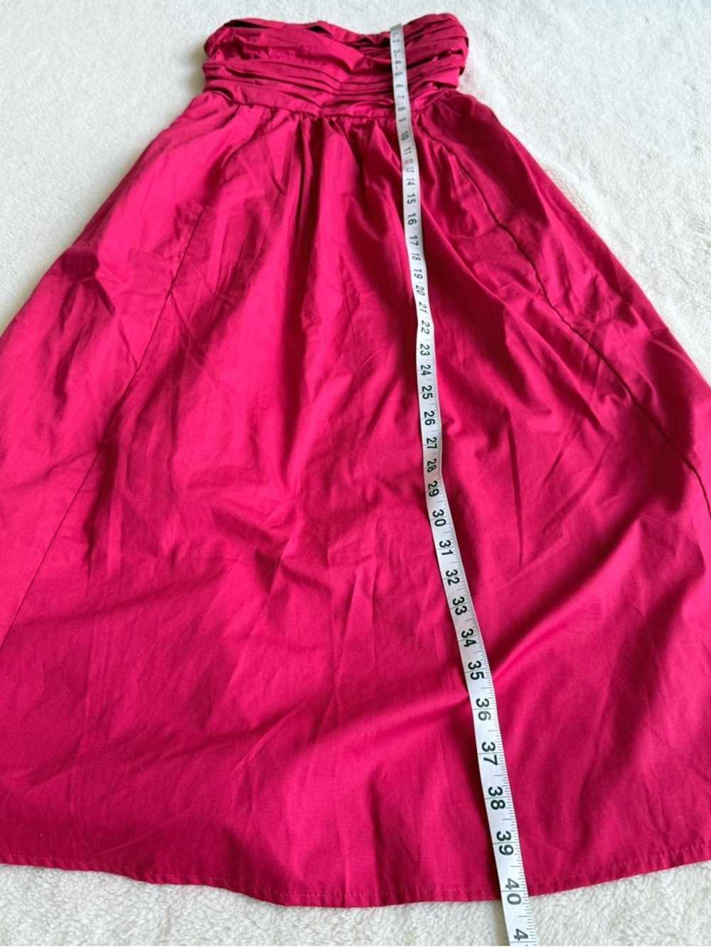 Abercrombie & Fitch NWT Emerson Ruched Pink Berry Midi Dress XS Tall - Picture 4 of 9